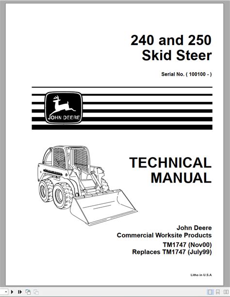 john deere 240 skid steer|240 skid steer service manual.